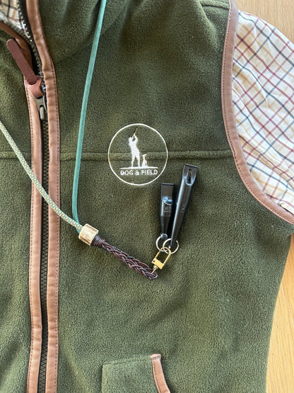 Visselpipsband, justerbar paracord och läderfläta